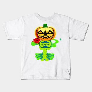 Funny Halloween Skeleton Kids T-Shirt